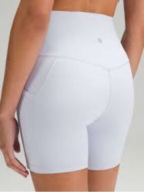lululemon athletica White High-Rise Bike Shorts